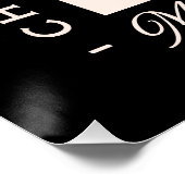 Funny chicken Christmas farm puns whimsical black Perfect Poster (Hoek)