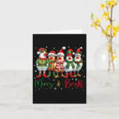 Funny Chicken Christmas Lights Boerderij Animal Sc Kaart (Gele Bloem)