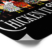 Funny Chicken Christmas, Making A List Chicken It Poster (Hoek)