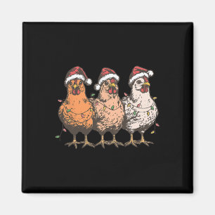 Funny Chicken Christmas Pet Lights Boerderij Anima Magneet