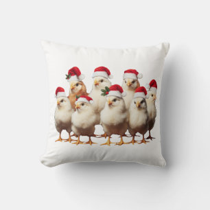 Funny Chicken Christmas, Xmas Dierenvriend cadeau Kussen