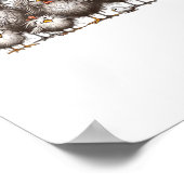 Funny Chicken Classic Retro Style Poster (Hoek)