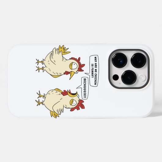 FUNNY CHICKEN CONVERSATION Case-Mate iPhone CASE (Achterkant (horizontaal))