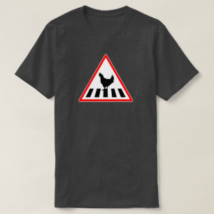 Funny Chicken Crossing Road T-shirt