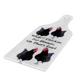 Funny Chicken Dinner Design Snijplank (Hoek)