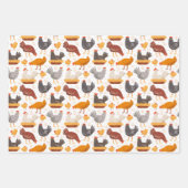 Funny Chicken Easter Egg Pattern, Mannen Women Kin Inpakpapier Vel (Voorkant)