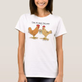 Funny Chicken Easter Hunt Cartoon Light T-shirt (Voorkant)