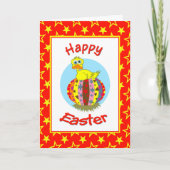 Funny Chicken Easter Kaart (Voorkant)