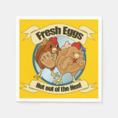 Funny Chicken Egg Logo Servet (Voorkant)