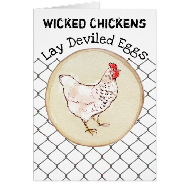 Funny Chicken Egg Novelty Rustic Shabby Farmhouse (Voorkant)