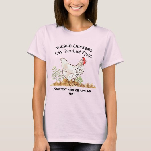 Funny Chicken Egg Novelty Rustic Shabby Farmhouse T-shirt (Voorkant)