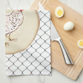 Funny Chicken Egg Novelty Rustic Shabby Farmhouse Theedoek (Quarter Fold)