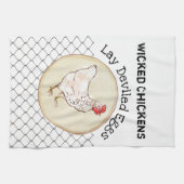 Funny Chicken Egg Novelty Rustic Shabby Farmhouse Theedoek (Horizontaal)