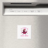 Funny Chicken F-Caw-F Breast Cancer Awareness Vint Magneet (Insitu (Vaatwasser))