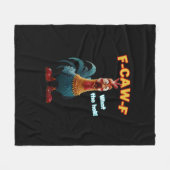 Funny Chicken F-Caw-F Poultry Humor Tee Fleece Deken (Voorkant (Horizontaal))