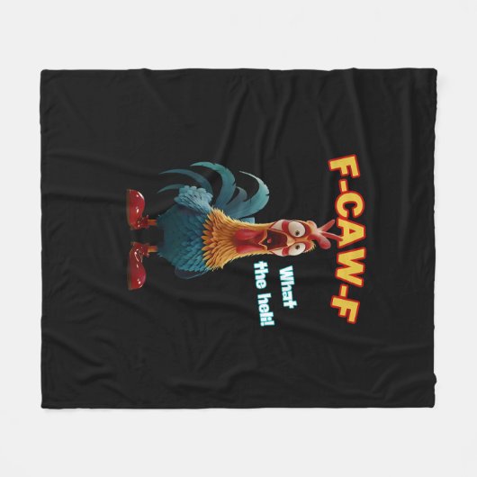 Funny Chicken F-Caw-F Poultry Humor Tee Fleece Deken (Voorkant (Horizontaal))