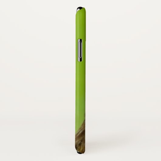 Funny Chicken Face over Groen Case-Mate iPhone Case (Achterkant / rechts)