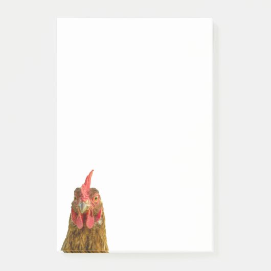 Funny Chicken Face Post-it® Notes (Voorkant)