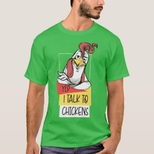 Funny Chicken Farmer voor Mannen T-shirt