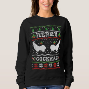 Funny Chicken Farming Merry Cockmas Trui