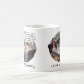 Funny Chicken Funeral Planning met schattige kippe Koffiemok (Center)