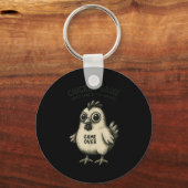 Funny Chicken Game Graphic Tee Men Women Teens Boy Sleutelhanger (Voorkant)