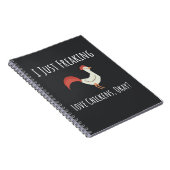 Funny Chicken Gifts Humor Hilarious Joke Humorous Notitieboek (Rechterzijde)