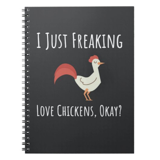 Funny Chicken Gifts Humor Hilarious Joke Humorous Notitieboek (Voorkant)