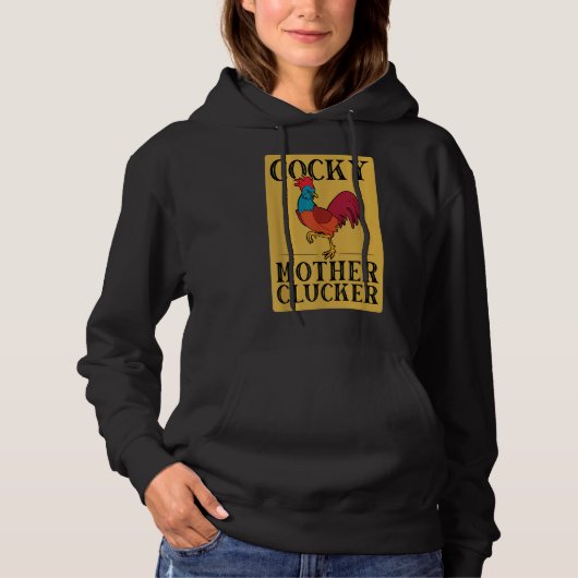 Funny Chicken Graphic | Abstract Chicken Face | Hoodie (Voorkant)