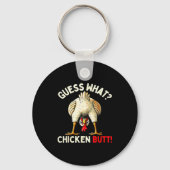 Funny Chicken Graphic Tee Men Women Kids Chicken B Sleutelhanger (Voorkant)