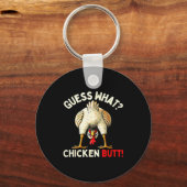 Funny Chicken Graphic Tee Men Women Kids Chicken B Sleutelhanger (Voorkant)