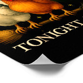 Funny Chicken Halloween Costume Tonight We Fly Sok Poster (Hoek)