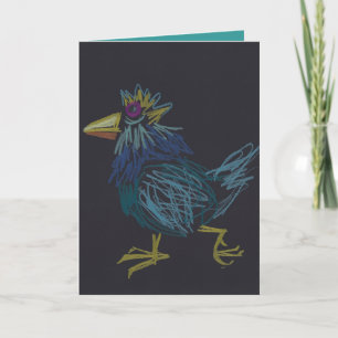 Funny Chicken Happy Easter Rooster Year Greeting C Feestdagen Kaart