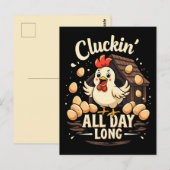 Funny Chicken Humor Rustic Boerderij Life Sierkuss Briefkaart (Voorkant / Achterkant)