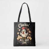 Funny Chicken Humor Rustic Boerderij Life Sierkuss Tote Bag (Voorkant)