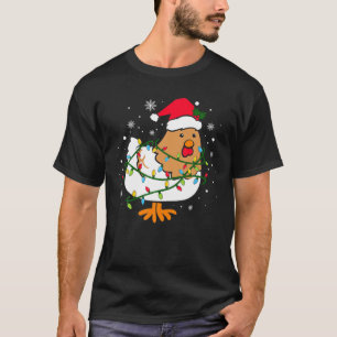 Funny Chicken-kerstboom T-shirt