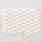 Funny Chicken Kerstfeestay-kaart Feestdagenkaart (Achterkant)