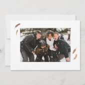 Funny Chicken Kerstfoto Feestdagenkaart (Achterkant)