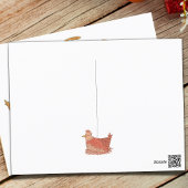 Funny Chicken Kerstmis Feestdagenkaart