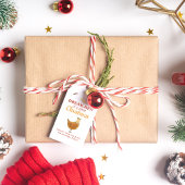 Funny Chicken Kerstmis Pun Cadeaulabel