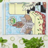 Funny Chicken Kkeukenhanddoeken Theedoek (Gevouwen)