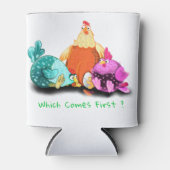 Funny Chicken Koelbox - Aangepaste tekst Blikjeskoeler (Voorkant)