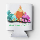 Funny Chicken Koelbox - Aangepaste tekst Blikjeskoeler (Achterkant)