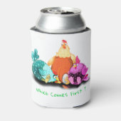Funny Chicken Koelbox - Aangepaste tekst Blikjeskoeler (Blikje Achterkant)