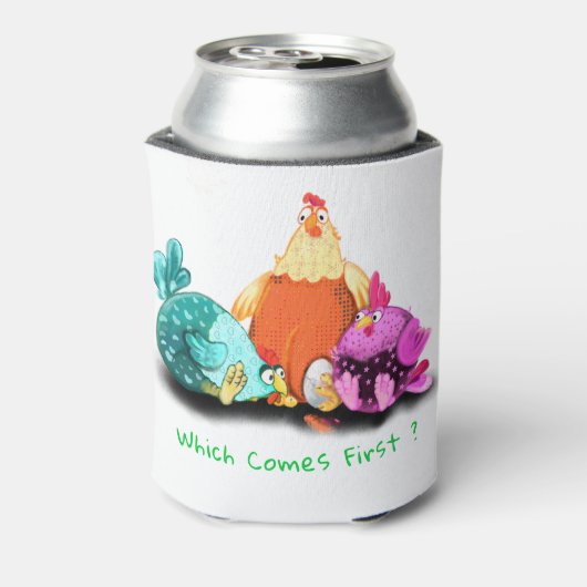 Funny Chicken Koelbox - Aangepaste tekst Blikjeskoeler (Blikje Achterkant)