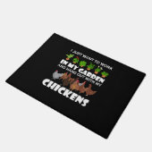 Funny Chicken Love voor Mannen Deurmat (Schuin)