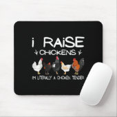 Funny Chicken Lover Gift – I Raise Chickens Farm Q Muismat (Met muis)