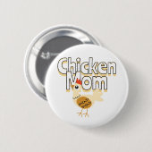 Funny Chicken Mama Ronde Button 5,7 Cm (Voorkant /achterkant)