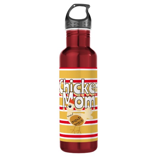 Funny Chicken Mama Waterfles (Voorkant)