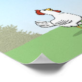 Funny Chicken Mistakes Balloon voor eieren Poster (Hoek)